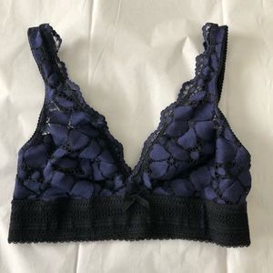 Aerie Lace Bralette Bundle XS -Navy/Black, Red